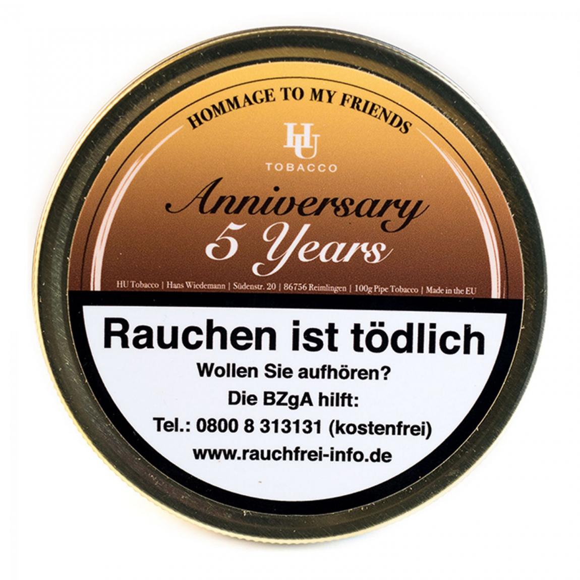 HU Tobacco »Anniversary 5 Years«