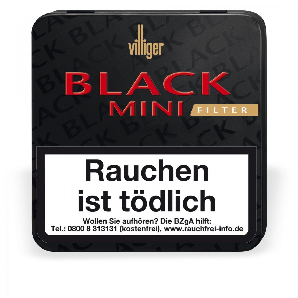 Villiger Black Mini mit Filter 20er Metallschachtel