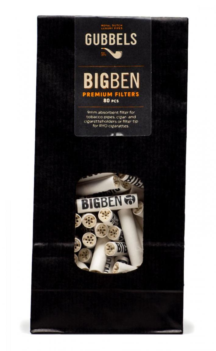 Big Ben Preminum Aktivkohle-Filter 9mm, 80er