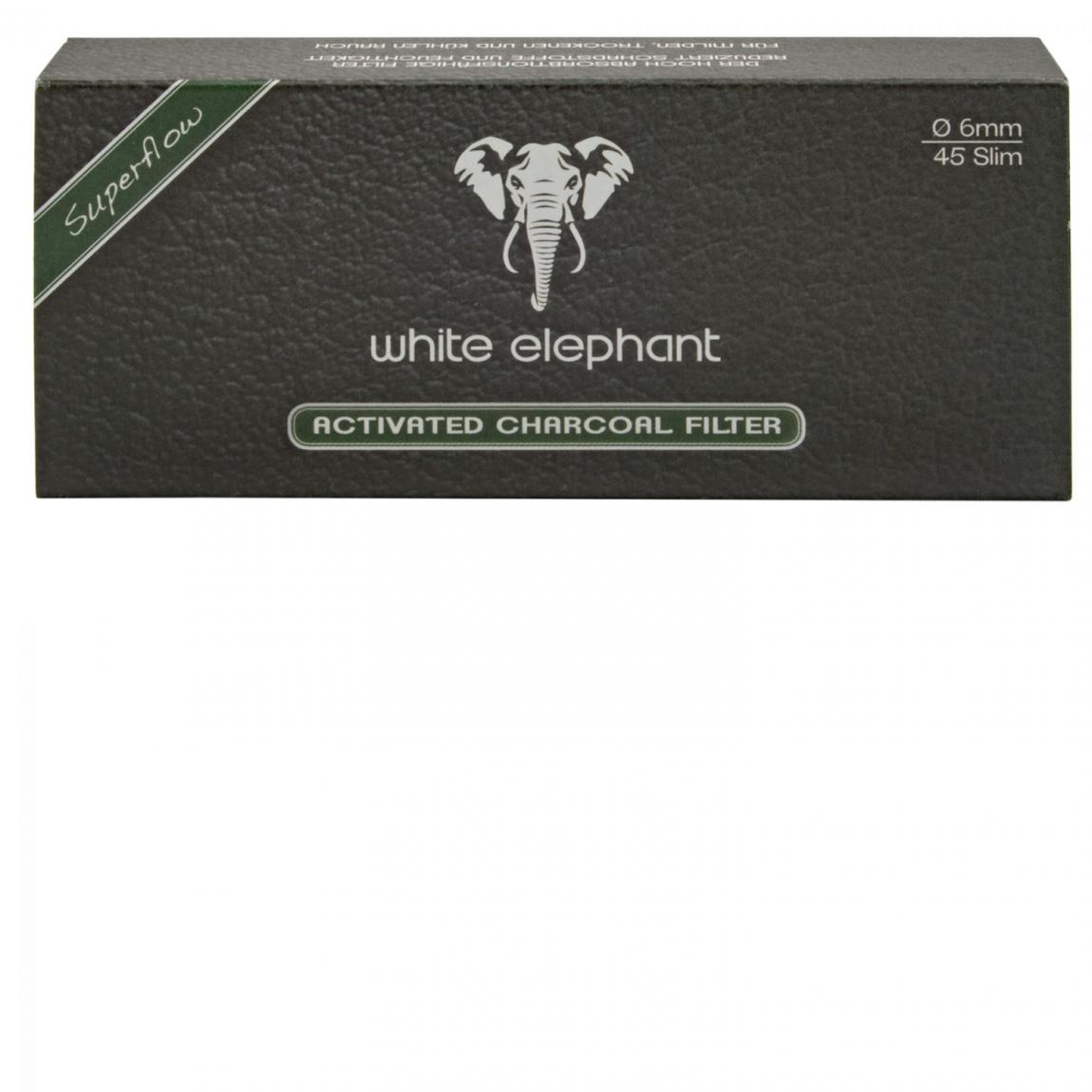 white elephant Aktivkohle-Filter 6mm, 1x45 Stück