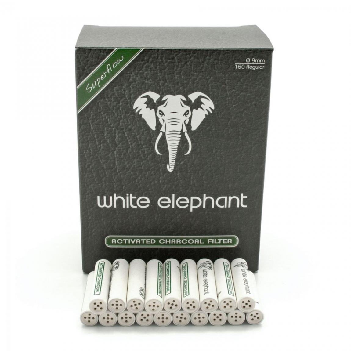 white elephant Aktivkohle-Filter 9mm, 1x150 Stück