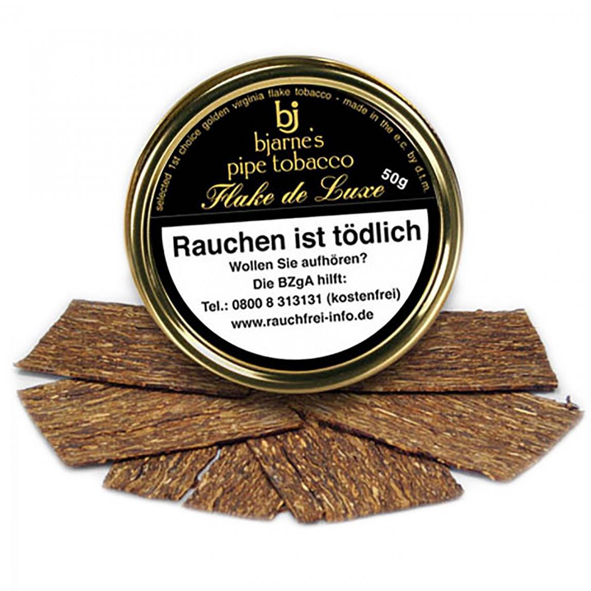 bjarne's pipe tobacco Flake de Luxe 50g Dose