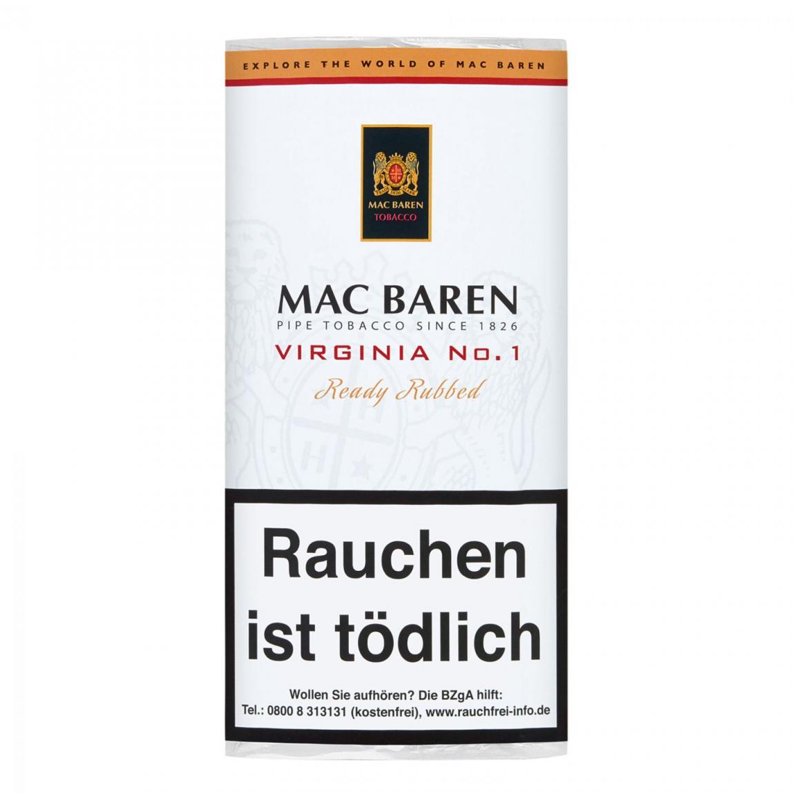 Mac Baren »Virginia No. 1« Ready Rubbed 50g Pouch