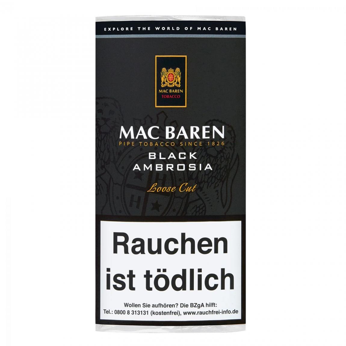 Mac Baren »Black Ambrosia« Loose Cut 50g Pouch